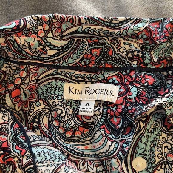 Kim Rogers Button Up XL - Picture 5 of 6